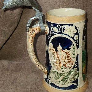 handmade vintage beer stein from germany
